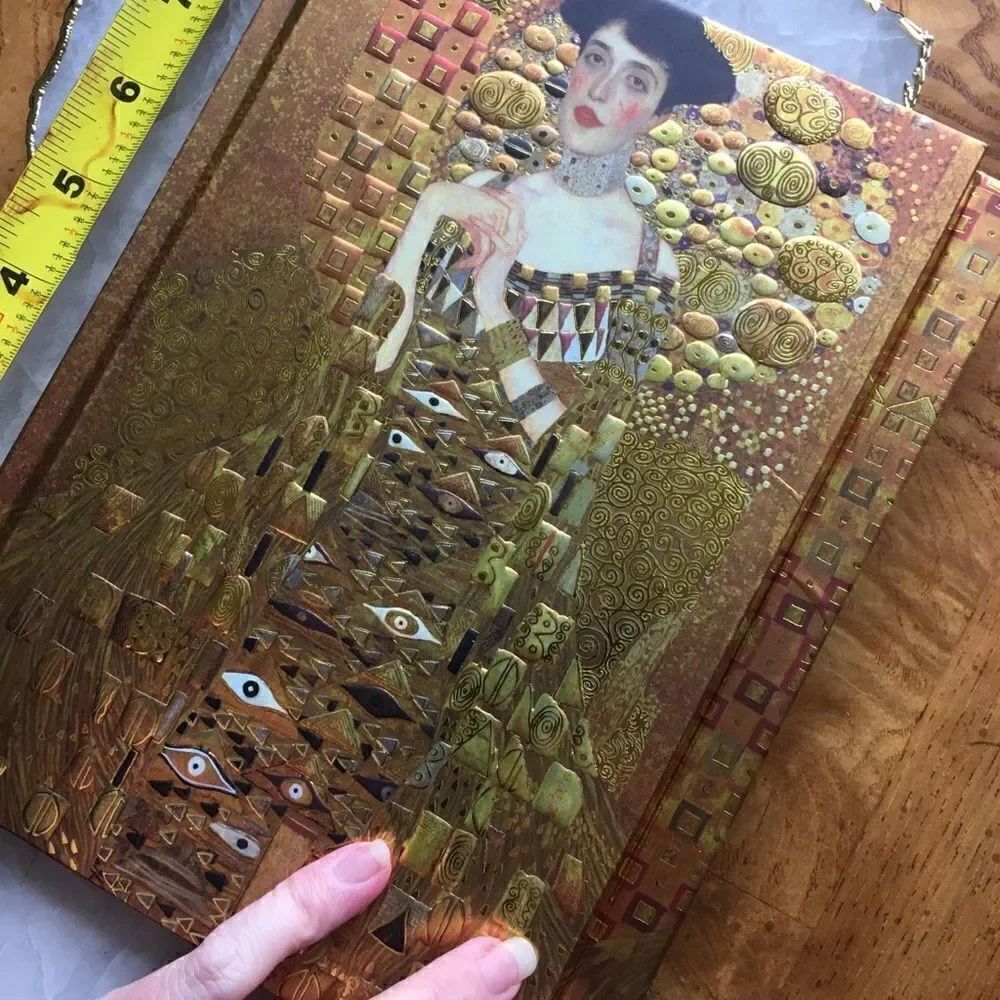 KLIMT’S LADY in Gold Portrait Notebook- Stunning - Picture 7 of 8